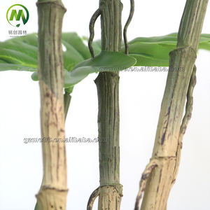 Plante artificielle de simulation naturelle avec des feuilles spéciales, philodendron selloum artificiel, bonsaï pour la décoration de la maison et du bureau - Product Image 5