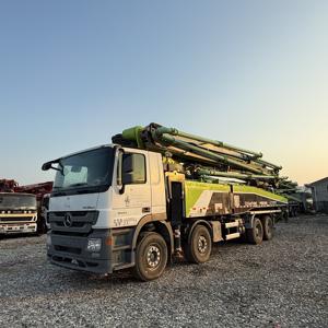 डीजल कंक्रीट पंप मिक्सर ट्रक बेंज चेसिस 56 मीटर ट्रक घुड़सवार जुमोलियन 180 एम/एच 2019 - Product Image 2