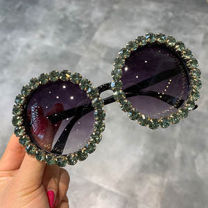 Gafas de sol de calidad con diamante ostentoso para mujer, anteojos de sol femeninos de cristal, de buena calidad, a la moda, con colores personalizados, 2021, 2 años de garantía - Product Image 6