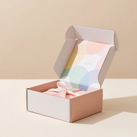 Boîte d'Expédition Pliante en Carton Kraft Marron Chaudement Vendue en Gros pour Vêtements et T-shirts, Emballage Personnalisé avec Logo en Carton Ondulé pour Courrier