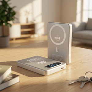 L155 Cadeau Prêt à l'emploi Gravure Laser Gratuite Batterie Externe Magnétique 10000mAh Ultra-Mince 11.5mm Écran TFT Charge Rapide Sans Fil 15W et PD 20W - Product Image 5