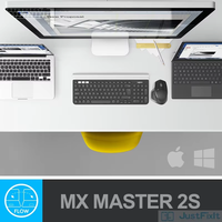 Pour Logitech MX Master 2S souris 4000DPI nouvelle possibilité Machine recharge rapide souris facile à commuter USB pour Windows Mac OS Linux