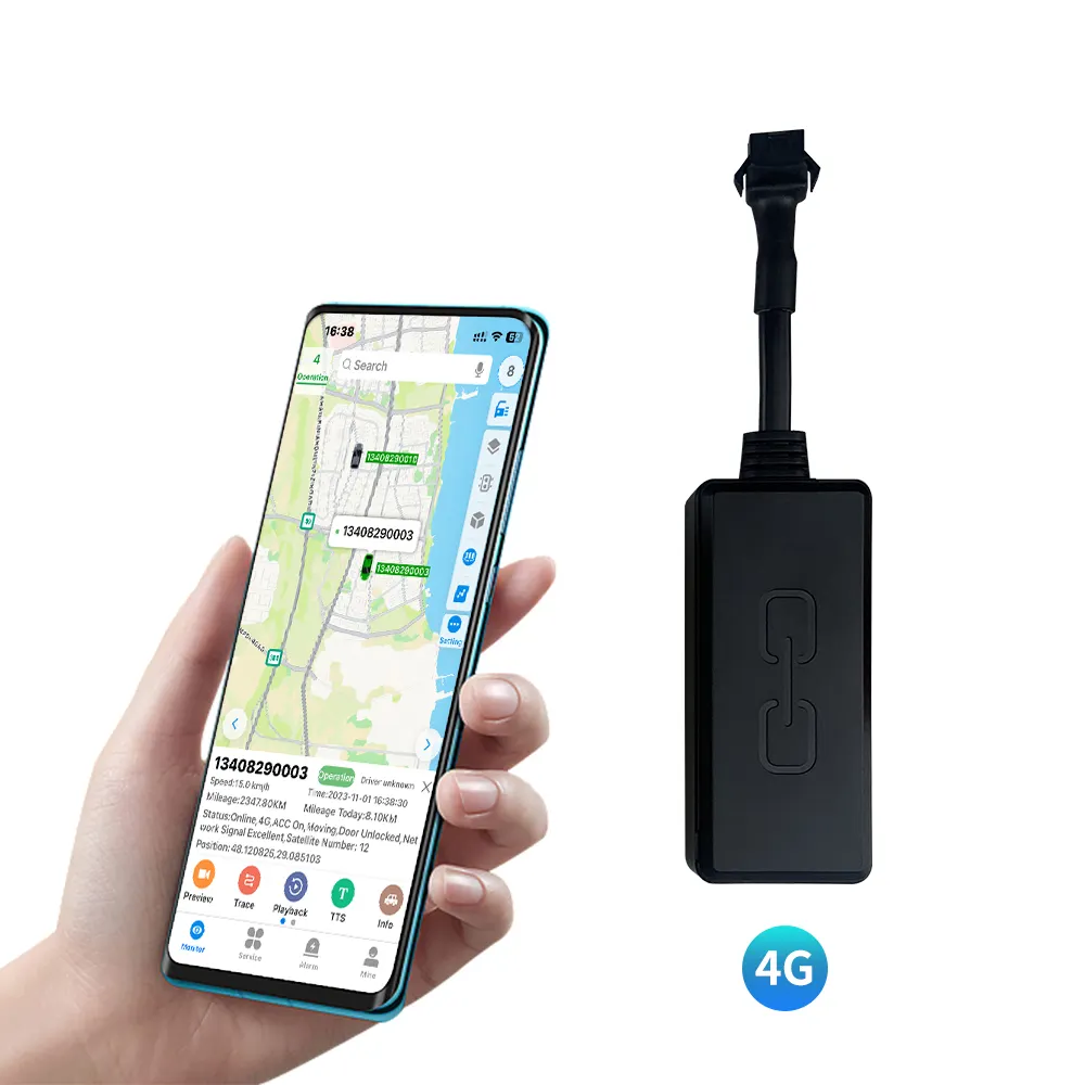 Rastreador GPS 4g Dispositivo de rastreamento GPS para veículos com controle remoto Rastreador GPS para veículos
