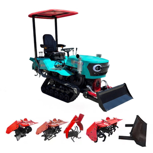 Agricultural Equipment Mini <b>Cultivator</b> Rubber Track Multipurpose 35hp 25hp Mini Farm Machine Crawler Tractor - Product Image 1