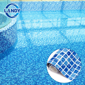 แผ่นเมมเบรนสำหรับสระว่ายน้ำ Landy ขนาด 1.5 ม. * 25 ม. ผลิตจาก PVC กันน้ำ ลายโมเสค - Product Image 3