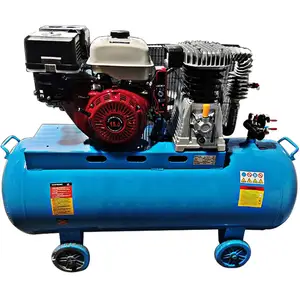 YiBang 10HP gasoline engine air compressor Portable 480L/min 8bar 115psi 110L tank for industrial