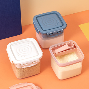 Boîte de conservation alimentaire portable avec couvercle et cuillère, boîte à lait en poudre étanche, récipient de conservation alimentaire en plastique de 600 ml - Product Image 4