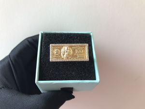 Custom Finger <strong>Ring</strong> with 100 Benjamin Hundred Dollar Bill Design Unique Money <strong>Ring</strong> for <strong>Kids</strong> Men and Women - Product Image 2