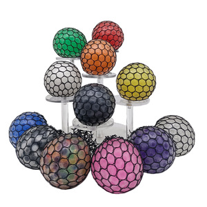 Shang Run <b>Squeeze</b> Grape Bead <b>Ball</b> TPR Stress Relief Toy For Kids And Adults Fidget Toy 8-13 Years Unisex - Product Image 4