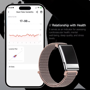 헬스 스마트 스크린리스 손목밴드 활동 추적기 심박수 혈압 모니터 혈중 산소 앱 제어 IP68 방수 - Product Image 2