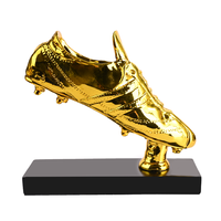 Trophée en métal JY Crystal Crafts, prix de football, bottes dorées, gants dorés, trophées sportifs, récompenses en résine dorée avec boîte cadeau