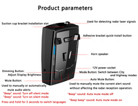 Harga Pabrik Laris Manis Speedometer Radar Laser Mobil 12V Pengukur Kecepatan Kendaraan Elektronik Dog