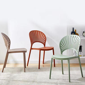 Nordic Multicolor Pauw Groene Plastic Pp Stoel Indoor Outdoor Hotel Melk Thee Koffie Winkel Woonkamer Eettafel Set Stoelen - Product Image 2