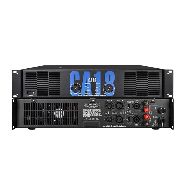 High-Power Dual-Channel Wedding Power Amplifier Professional CA2CA4CA6CA12CA18 Speakers Durable Metal Stage Performance