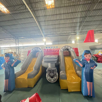 Château gonflable commercial en PVC pour enfants, certifié CE, en forme d'avion