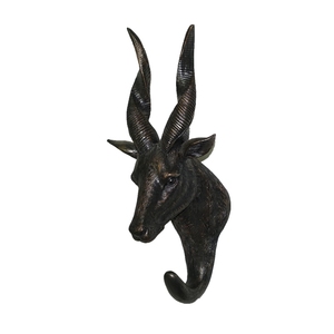 Résine <span class=keywords><strong>d</strong></span>écorative de tête <span class=keywords><strong>d</strong></span>'éléphant en Bronze, 10/11 pouces, <span class=keywords><strong>d</strong></span>écoration murale personnalisée, taille de vie - Product Image 3