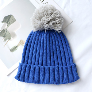 <strong>Hat</strong> Manufacturer New Design <strong>Custom</strong> Knit <strong>Beanie</strong> <strong>Hats</strong> Cotton Plain <strong>Winter</strong> <strong>Beanies</strong> Warm <strong>Pom</strong> <strong>Pom</strong> <strong>Beanies</strong> - Product Image 1