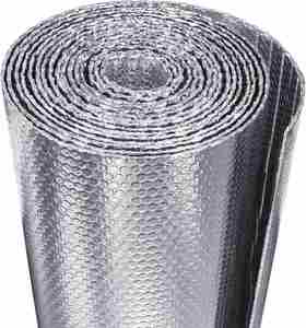 Aluminum Foil Air Bubble Film Insulation 48" X 10 Ft Roll for Summer Heat & RV <b>Window</b> Use - Product Image 1