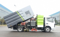 Camion balayeuse routière commerciale durable 6X4 4X2 Dongfeng 18T 25T avec volume de ramassage des déchets de 18m³ à vendre