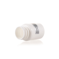 Bouchon à vis rond en plastique HDPE blanc opaque 70cc pour flacons de comprimés et pilules de vitamines à usage pharmaceutique