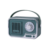Haut-parleur Bluetooth portable de style radio rétro L8 avec poignée, design classique, audio sans fil TWS pour la décoration de la maison et radio FM