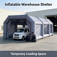 Tente publicitaire gonflable en PVC commercial avec fenêtres transparentes pour les expositions, la promotion de la marque et la présentation d'événements