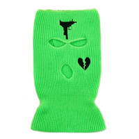 Cagoule 3 trous topless pour femmes masque de ski personnalisé avec lunettes oem masque de ski en tricot acrylique cagoule masque de ski créatif s'adapte aux cheveux longs