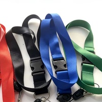 Cordón para Tarjetas de Identificación de Plástico Ecológico Personalizado de Fábrica al por Mayor, Ajustable y Desmontable, con Clip Simple