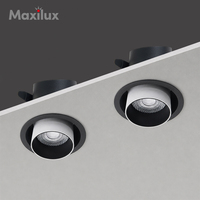 Plafonnier LED COB 10W à faisceau réglable, boîtier en aluminium, CRI 90 élevé, pour projets d'éclairage intérieur haut de gamme pour hôtels
