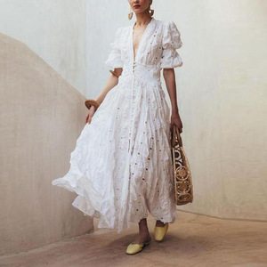 Dq367 último producto elegante perlas blancas liguero largo <span class=keywords><strong>photoshot</strong></span> desfile vestido sin espalda ropa activa para fiesta nocturna - Product Image 1