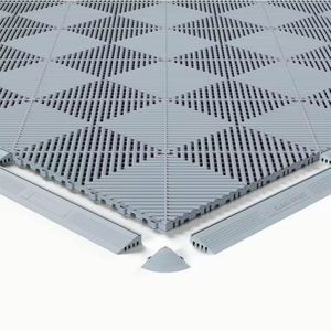 Dalles de sol en plastique industriel colorées, résistantes aux chocs et antidérapantes, pour ateliers de détaillage automobile et ateliers. - Product Image 3