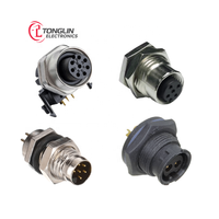MSAS-12PMMS-SF8C20 SERIE M, M12, CÓDIGO A, METAL, 1. Conector macho de enchufe múltiple