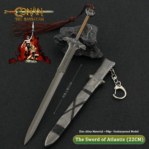 Porte-clés Conan le Barbare Atlante épée en alliage de zinc métal à collectionner Décoration de bureau Film Périphérique 22CM - Product Image 3