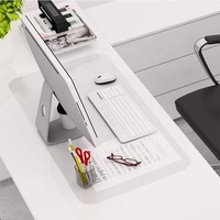 Imprimer antidérapant PVC PU cuir tapis de bureau Transparent bureau étanche tapis de Table tapis de souris pour bureau maison