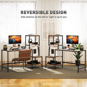 Escritorio de ordenador de madera DB, escritorio de PC convertible y extensible con función plegable para uso escolar para envío prohibido para - Product Image 6