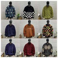 Nouveau Pull Homme Tendance 2026 à Col Rond, Tricot Ample Hiver, Haut Chaud pour Homme