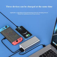 Puissant Mini 12V DC Sortie 65W Powerbank 30000mAh Charge Rapide D'urgence Ordinateur Portable Banques D'alimentation Portable En Alliage D'aluminium PD Chargeur