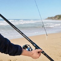 Canne à pêche de surfcasting en fibre de carbone Zeroring 3,9 m 3 brins, canne à pêche de plage robuste, OEM ODM, logo personnalisé, vente en gros, directement de l'usine