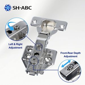 Corner <strong>Hinge</strong> for Aluminum Doors Frame Concealed Hydraulic Soft Close 105 <strong>Degree</strong> Folding Furniture <strong>Hinge</strong> for Home Office - Product Image 2