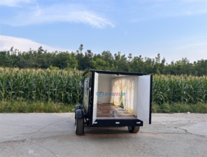 Latest Design Horse Drawn Funeral Hearse Coffin Buggy Motorcycle Funeral Cart Funeral Service Wagon - Product Image 3