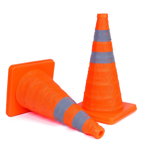 Bon prix, cônes de signalisation réfléchissants de 45 cm, cône de circulation pliable - Product Image 2