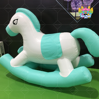 Cheval gonflable hermétique en PVC mignon et balade pour enfants château de jeu d'eau gonflable drôle public cible enfants