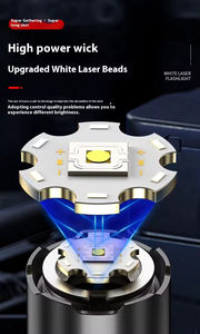 Outdoor Car Camping AA USB Rechargeable Long Range <b>Powerful</b> ABS Digital Display Zoomable Portable LED Flashlight - Product Image 6