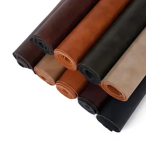 OEM Customized Suede Leather Synthetic Microfiber Suede Leather Material For Bags
