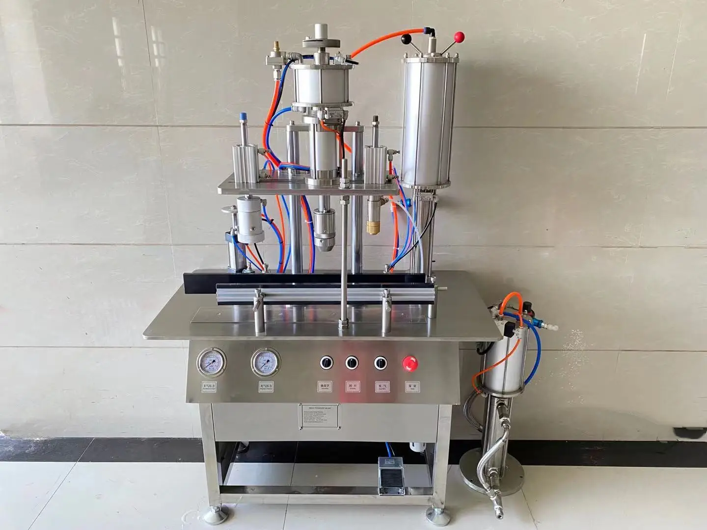 Easy operation aerosol butane gas cartridge filling machine explosion proof