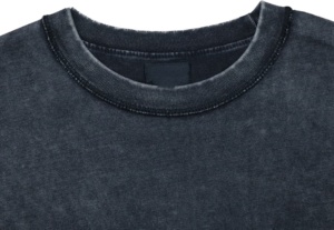 T-shirt personnalisé en coton 100% de haute qualité pour hommes, à manches courtes, tricoté, avec broderie de logo et impression numérique, vente en gros - Product Image 3