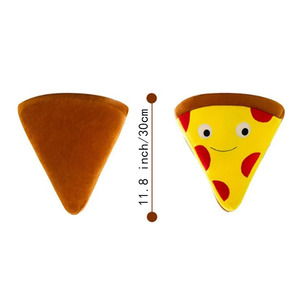 ตุ๊กตาอาหารน่ารักแบบขายส่ง MOQ ต่ำ 8684 ชิ้น ตุ๊กตาพิซซ่าหน้ายิ้มตลก ของขวัญคริสต์มาสสำหรับเด็ก - Product Image 2