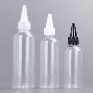 100ml 150ml 200ml Hair Oil Squeeze Applicator Packaging <b>Bottle</b> Clear <b>Plastic</b> <b>Empty</b> <b>Bottle</b> With Twist-open Dispensing Cap - Product Image 5
