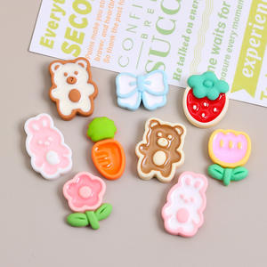 Dessin animé mignon <span class=keywords><strong>lapin</strong></span> <span class=keywords><strong>fait</strong></span> à la main résine artisanat Flatback colle pâte étui de téléphone portable broche broche bijoux accessoires - Product Image 1