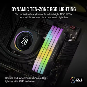 Module de mémoire OEM DDR5 32 Go 6000 MHz C36 16x2 RGB avec REG ECC pour ordinateur de bureau, RAM DDR5 5600 MHz compatible DDR5 32 Go 600 - Product Image 3